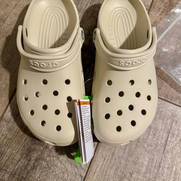 CROCS Shoes - CROCS Women's 11 Sandals - Beige Bone Tan Mens 9